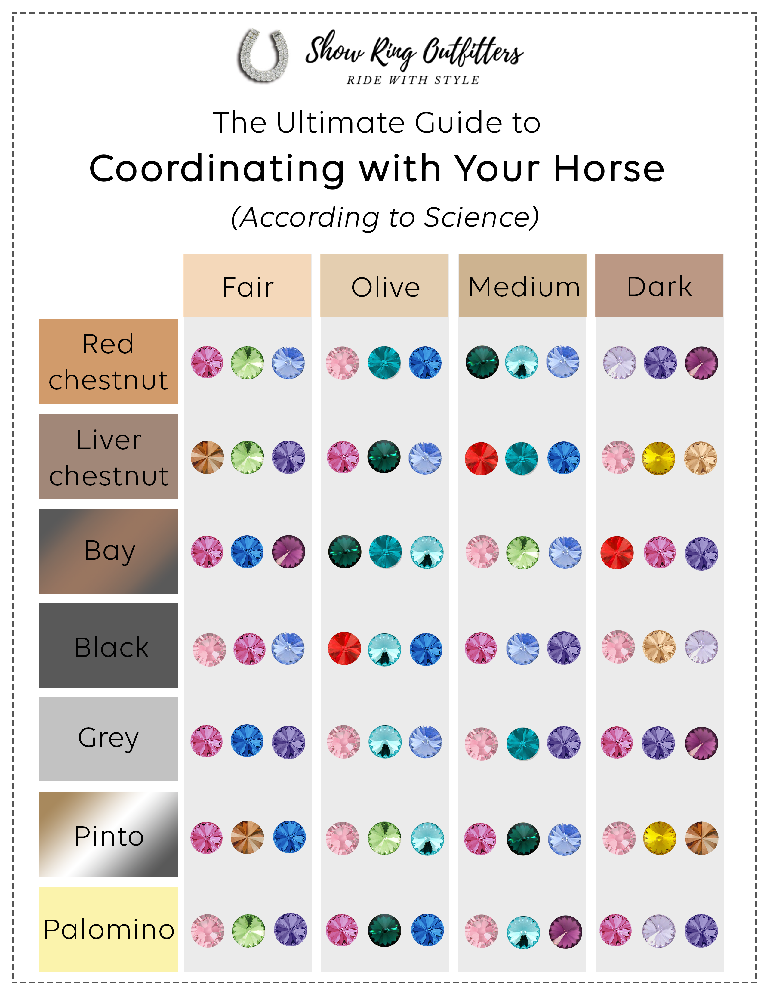 The Ultimate Guide to Color Coordinating with Your Horse - Show Ring  Outfitters